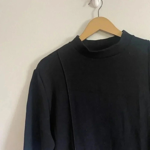 Zara Black Knit Sweatshirt Dress - Picture 6 of 10